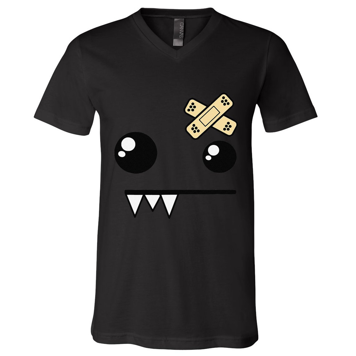 Funny Monster Scene Emo Design Gift V-Neck T-Shirt
