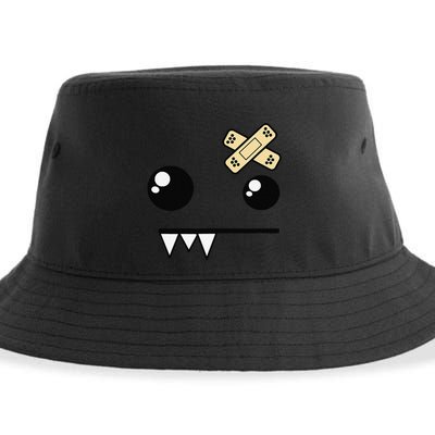 Funny Monster Scene Emo Design Gift Sustainable Bucket Hat