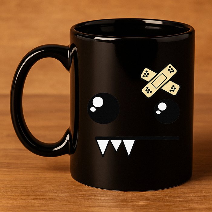 Funny Monster Scene Emo Design Gift 11oz C Handle Ceramic Mug