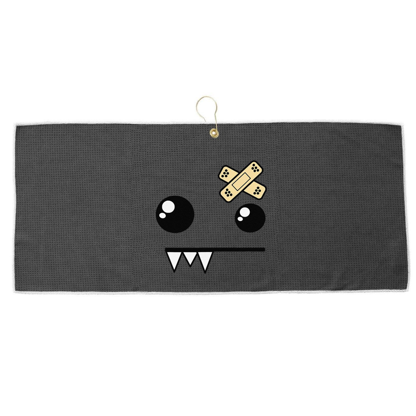 Funny Monster Scene Emo Design Gift Large Microfiber Waffle Golf Towel