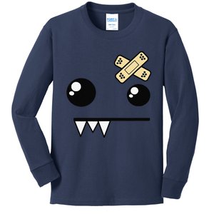 Funny Monster Scene Emo Design Gift Kids Long Sleeve Shirt