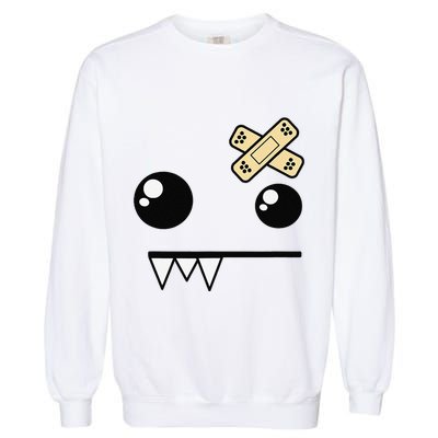 Funny Monster Scene Emo Design Gift Garment-Dyed Sweatshirt