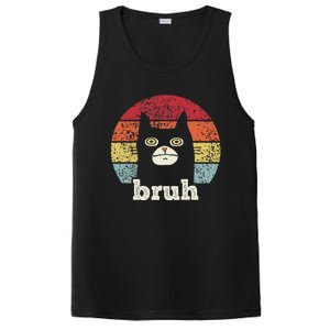 Funny Meme Saying Bruh With Cat Greetings Ns PosiCharge Competitor Tank