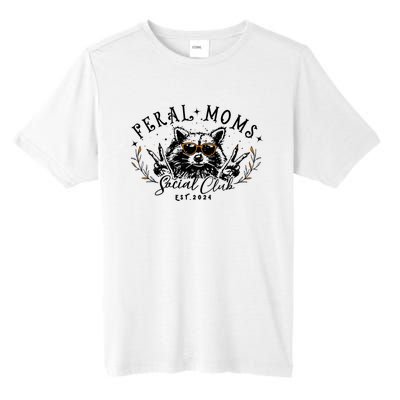 Feral Moms Social Club Women Funny Raccoon Fall Autumn Cute Tall Fusion ChromaSoft Performance T-Shirt