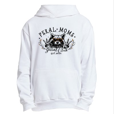 Feral Moms Social Club Women Funny Raccoon Fall Autumn Cute Urban Pullover Hoodie