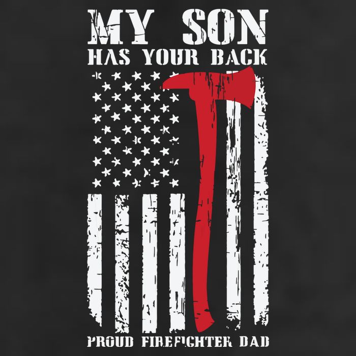 Firefighter My Son Has Your Proud Firefighter Dad American Adult Drive Performance Visor