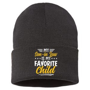 Funny My Son In Law Is My Favorite Child From Mother In Law Sustainable Knit Beanie