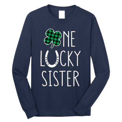 Family Matching St Patricks Day Girl One Lucky Sister Teens Long Sleeve Shirt