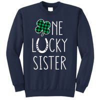 Family Matching St Patricks Day Girl One Lucky Sister Teens Sweatshirt