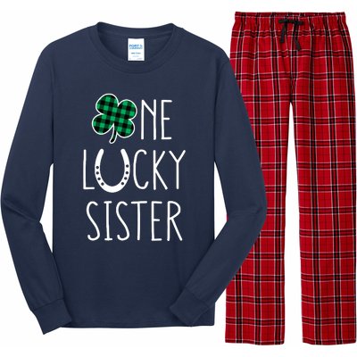 Family Matching St Patricks Day Girl One Lucky Sister Teens Long Sleeve Pajama Set