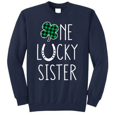 Family Matching St Patricks Day Girl One Lucky Sister Teens Tall Sweatshirt