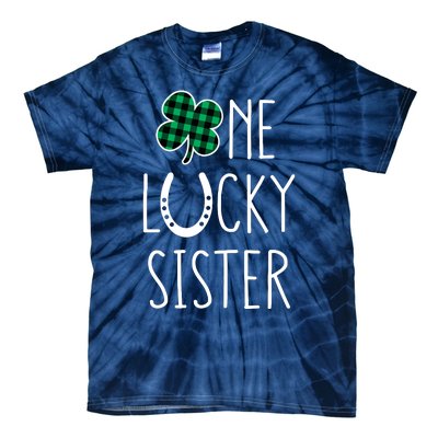 Family Matching St Patricks Day Girl One Lucky Sister Teens Tie-Dye T-Shirt