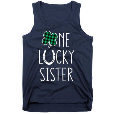 Family Matching St Patricks Day Girl One Lucky Sister Teens Tank Top