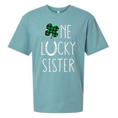 Family Matching St Patricks Day Girl One Lucky Sister Teens Sueded Cloud Jersey T-Shirt