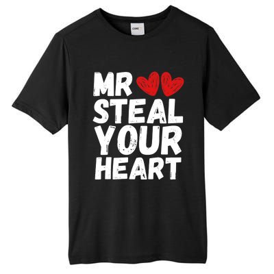 Funny Mr Steal Your Heart Valentines Day Boy Tall Fusion ChromaSoft Performance T-Shirt