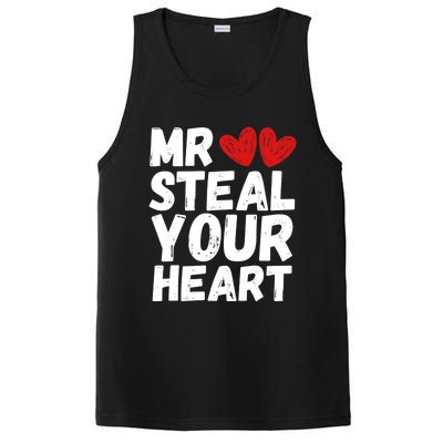 Funny Mr Steal Your Heart Valentines Day Boy PosiCharge Competitor Tank