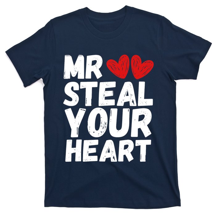 Funny Mr Steal Your Heart Valentines Day Boy T-Shirt