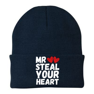 Funny Mr Steal Your Heart Valentines Day Boy Knit Cap Winter Beanie