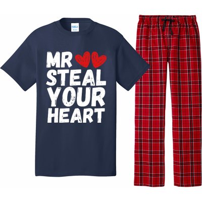 Funny Mr Steal Your Heart Valentines Day Boy Pajama Set