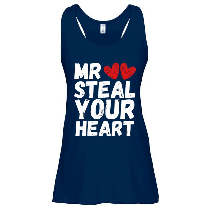 Funny Mr Steal Your Heart Valentines Day Boy Ladies Essential Flowy Tank