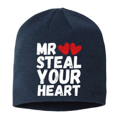 Funny Mr Steal Your Heart Valentines Day Boy Sustainable Beanie