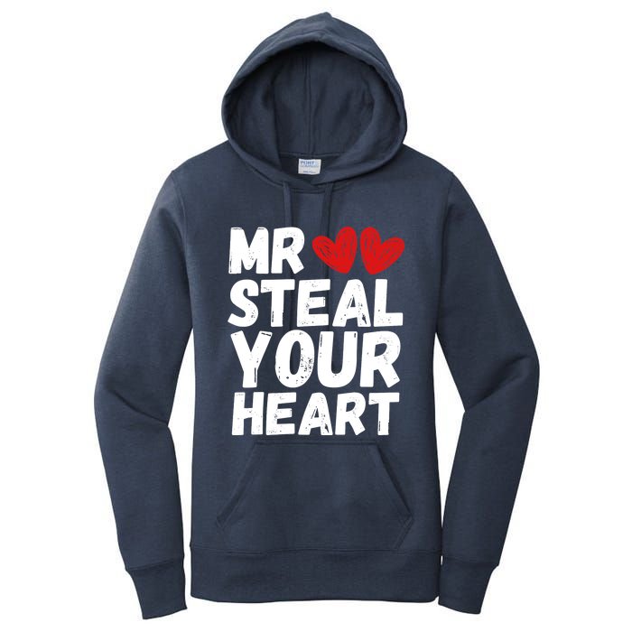 Funny Mr Steal Your Heart Valentines Day Boy Women's Pullover Hoodie