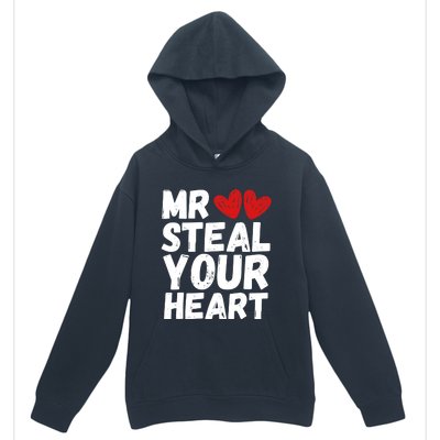 Funny Mr Steal Your Heart Valentines Day Boy Urban Pullover Hoodie