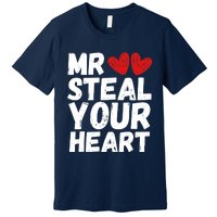 Funny Mr Steal Your Heart Valentines Day Boy Premium T-Shirt