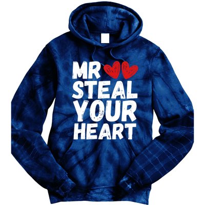 Funny Mr Steal Your Heart Valentines Day Boy Tie Dye Hoodie