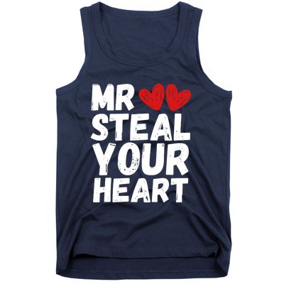 Funny Mr Steal Your Heart Valentines Day Boy Tank Top