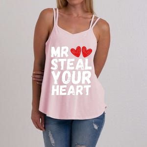 Funny Mr Steal Your Heart Valentines Day Boy Women's Strappy Tank