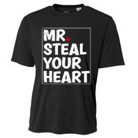 Funny Mr Steal Your Heart Valentines Day Cooling Performance Crew T-Shirt