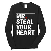 Funny Mr Steal Your Heart Valentines Day Long Sleeve Shirt