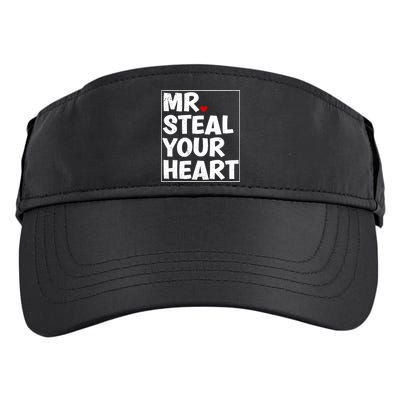 Funny Mr Steal Your Heart Valentines Day Adult Drive Performance Visor