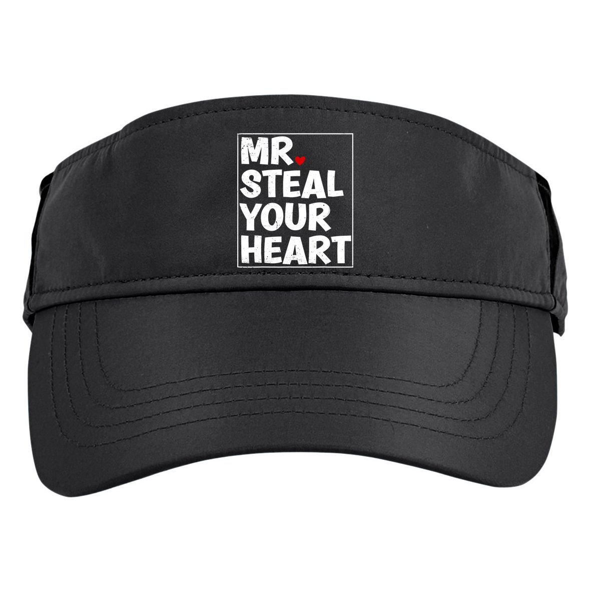 Funny Mr Steal Your Heart Valentines Day Adult Drive Performance Visor