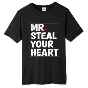 Funny Mr Steal Your Heart Valentines Day Tall Fusion ChromaSoft Performance T-Shirt