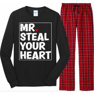 Funny Mr Steal Your Heart Valentines Day Long Sleeve Pajama Set