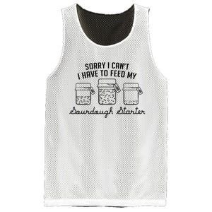 Funny Mama Sorry I CanT I Have To Feed My Sourdough Starter Mesh Reversible Basketball Jersey Tank