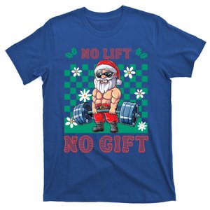 Funny Muscle Santa Lifting Christmas Ugly Christmas Gift T-Shirt