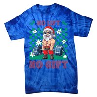 Funny Muscle Santa Lifting Christmas Ugly Christmas Gift Tie-Dye T-Shirt