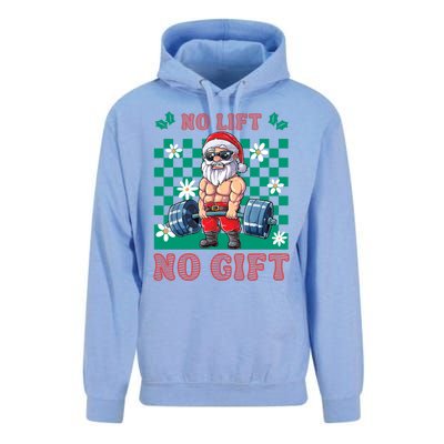 Funny Muscle Santa Lifting Christmas Ugly Christmas Gift Unisex Surf Hoodie