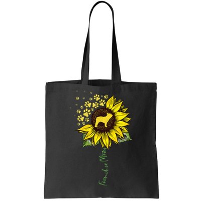 Frenchie Mom Sunflower French Bulldog Lover Gifts Dog Mama Tote Bag