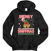 Funny Merry Sniffmas Xmas Anti Biden Ugly Christmas Tie Dye Hoodie