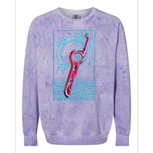 Futuristic Monado Sword Colorblast Crewneck Sweatshirt