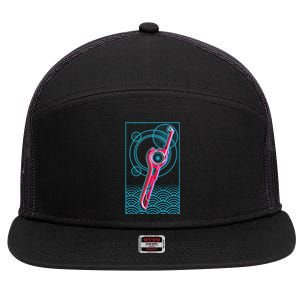 Futuristic Monado Sword 7 Panel Mesh Trucker Snapback Hat