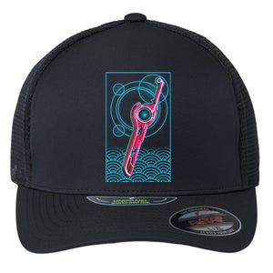 Futuristic Monado Sword Flexfit Unipanel Trucker Cap