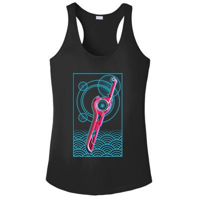 Futuristic Monado Sword Ladies PosiCharge Competitor Racerback Tank