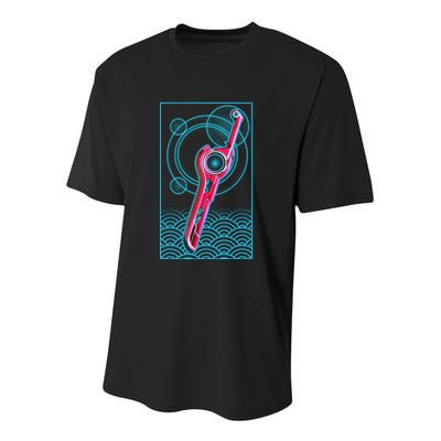 Futuristic Monado Sword Youth Performance Sprint T-Shirt