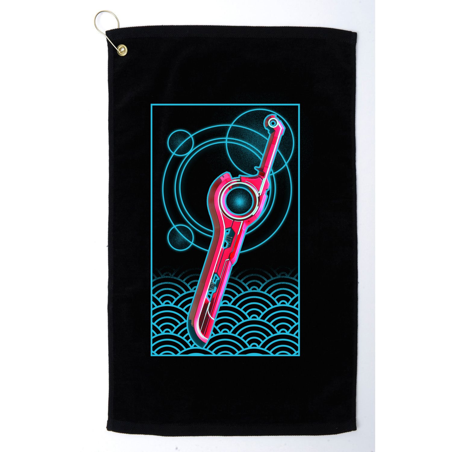 Futuristic Monado Sword Golf Towel