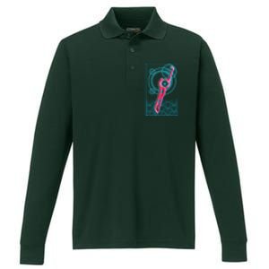 Futuristic Monado Sword Performance Long Sleeve Polo